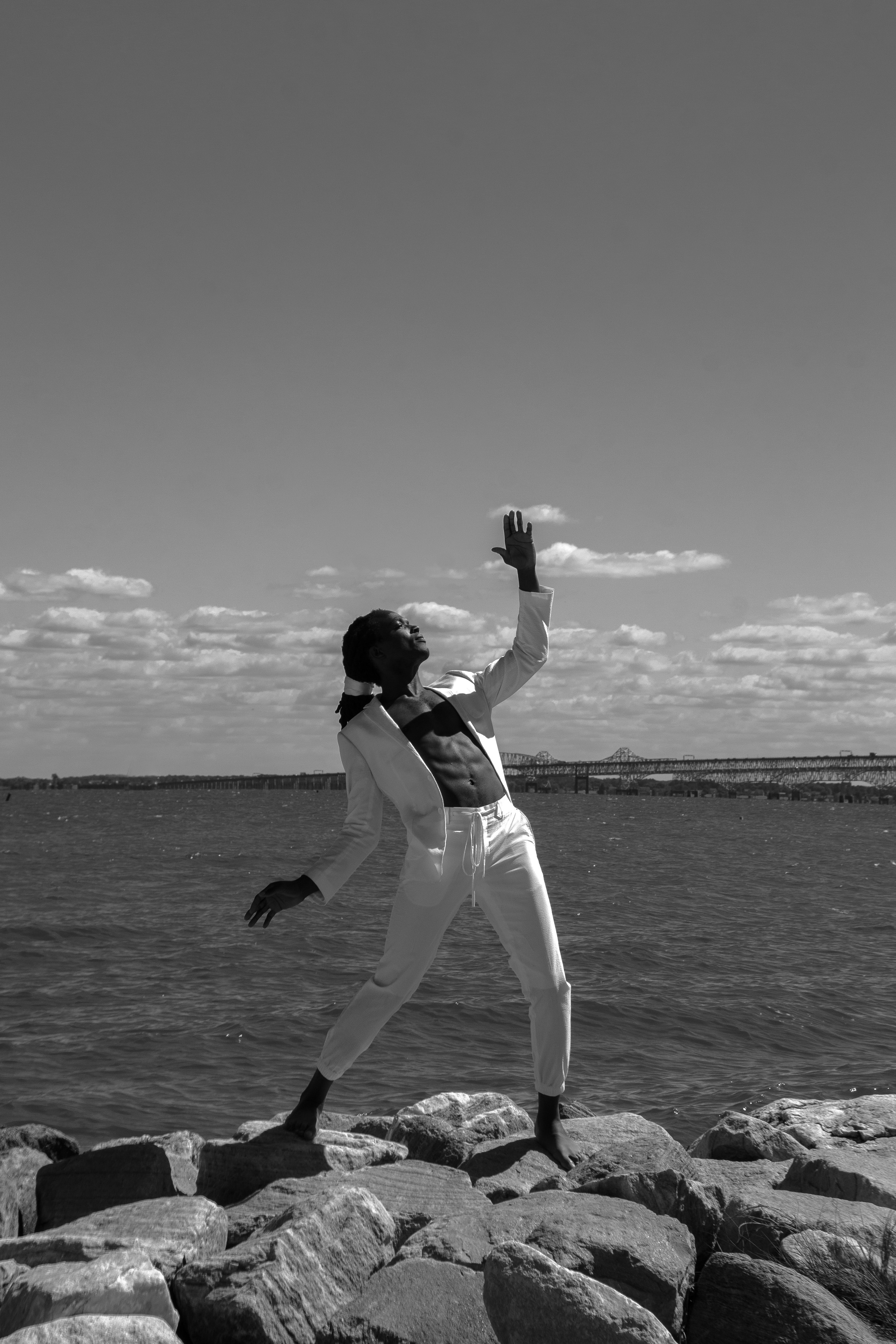 Ainsley & Troupe — black and white